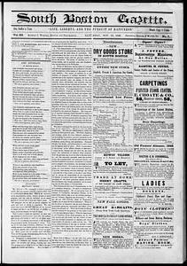 South Boston Gazette, November 18, 1848