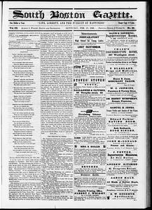 South Boston Gazette, February 17, 1849