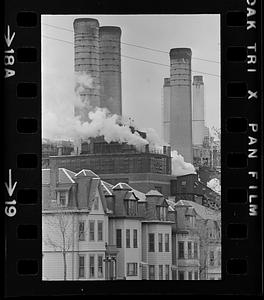 Homes and power plant, Southie, South Boston