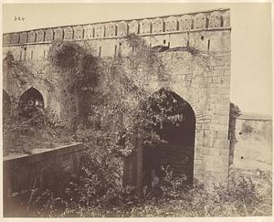 View of fort wall, possibly in Indore, India