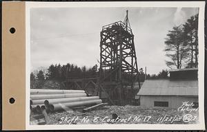 Contract No. 17, West Portion, Wachusett-Coldbrook Tunnel, Rutland, Oakham, Barre, Shaft 6, Rutland, Mass., Nov. 22, 1928