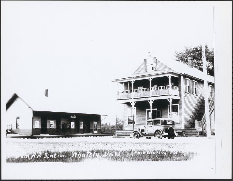 East Whately Railroad station and post office Digital Commonwealth