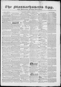 The Massachusetts Spy, and Worcester County Advertiser