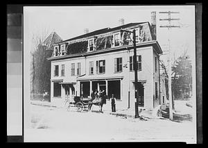 Unidentified house which used to stand next to the Bacon Free Library