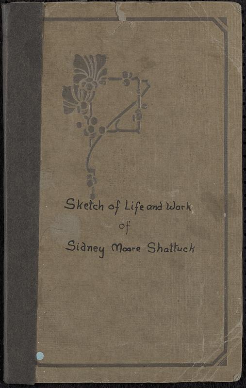 Sidney Moore Shattuck (1876-1917), photograph and memorial folder