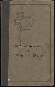 Sidney Moore Shattuck (1876-1917), photograph and memorial folder