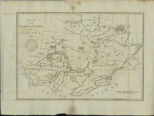 Sketch of the western countries of Canada