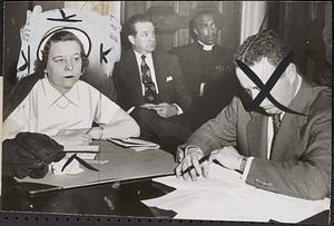 Hearing for secretary in office of Commissioner of Correction, State House, Boston