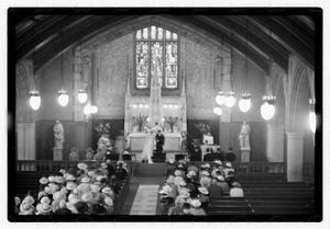 Wedding, daughter of Mrs. Richard Howard taken at Presentation Church Oak Sq. Brighton