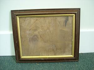 Rectangular frame gilt insert