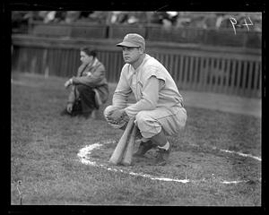 1 A's 2 bats kneeling