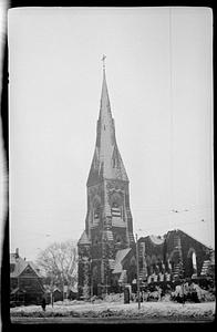 Church in snow