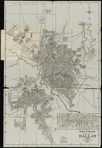 Simpson-Whiteman Co. map of Dallas Texas 1925