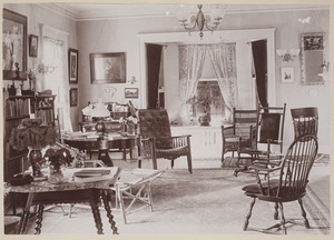 Photograph Album of the Newell Family of Newton, Massachusetts - Parlor of Julian C. Jaynes Residence -