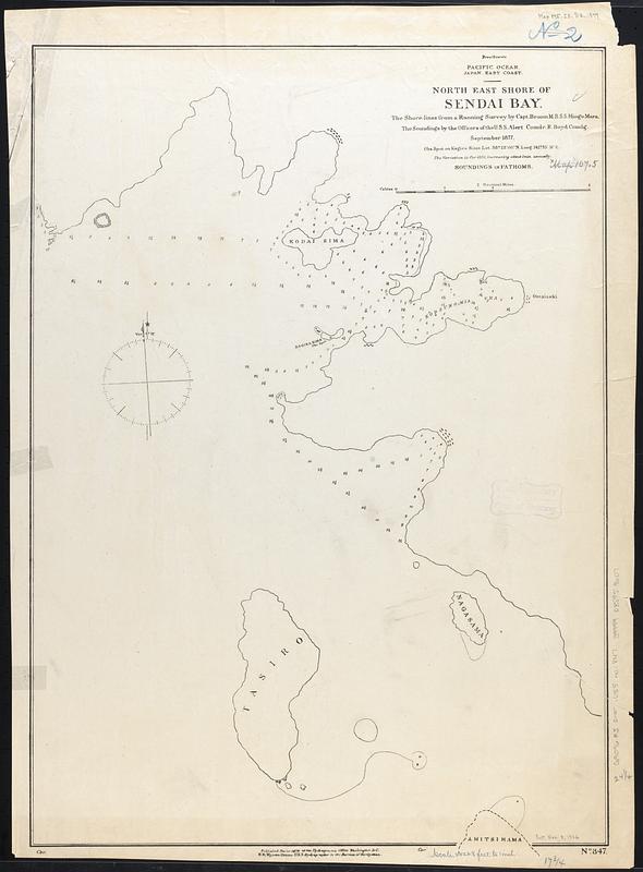 Pacific Ocean, Japan, east coast, north east shore of Sendai Bay