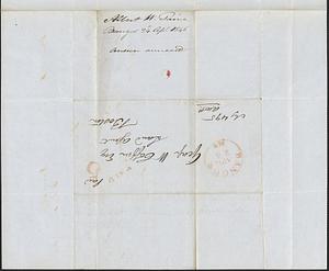 Albert W. Paine to George Coffin, 24 April 1846