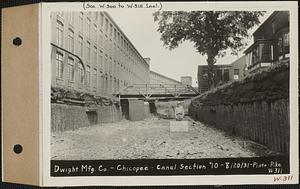 Dwight Manufacturing Co., canal, section #10, Chicopee, Mass., Aug. 20, 1931