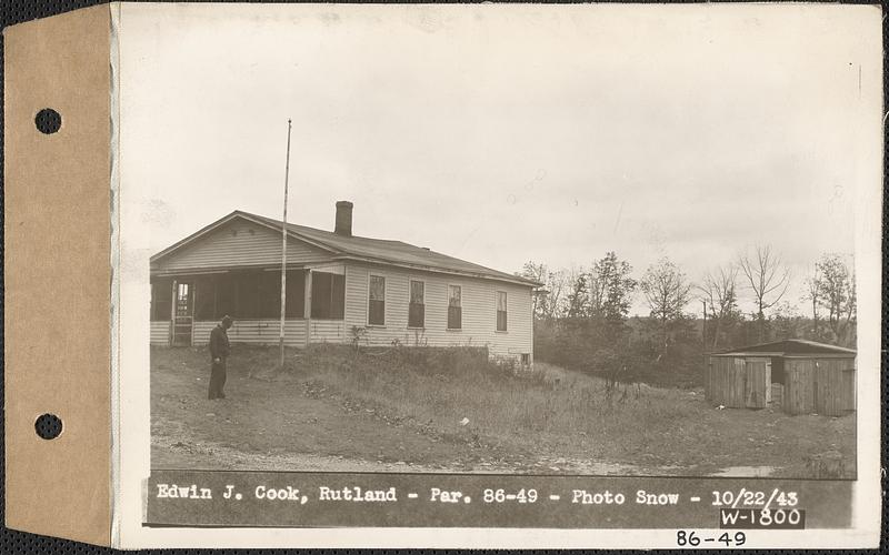 Edwin J. Cook, house and garage, Rutland, Mass., Oct. 22, 1943