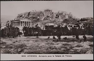 Athenes. Acropole avec le Temple de Thesée