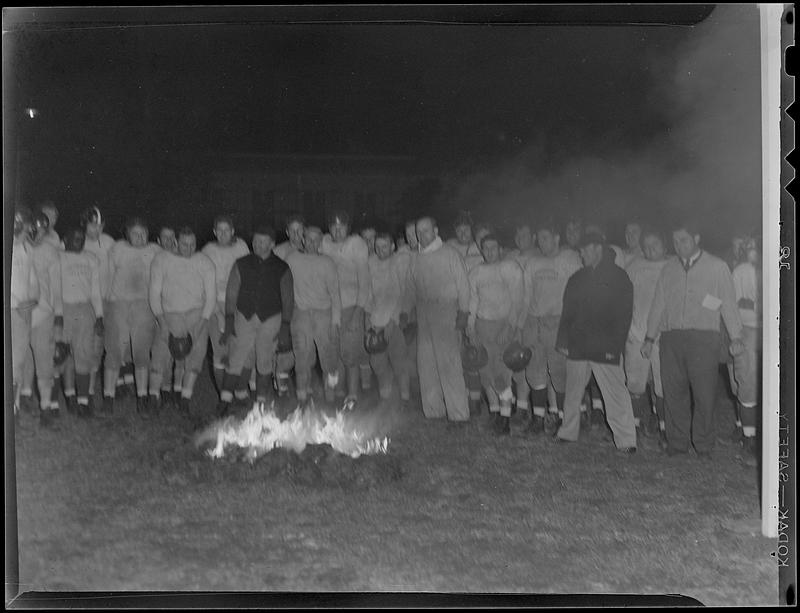 Football, burning the old shoe ceremony