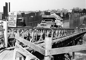 Hurricane Barrier construction, New Bedford