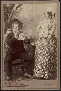 James Lewis & Mrs. Gilbert in "Big Bonanza" 1875