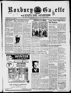 Roxbury Gazette and South End Advertiser, November 17, 1960