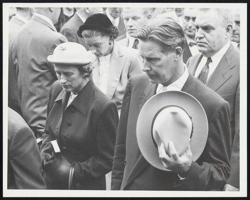 Funeral, Mr. + Mrs. Maurice Tobin.