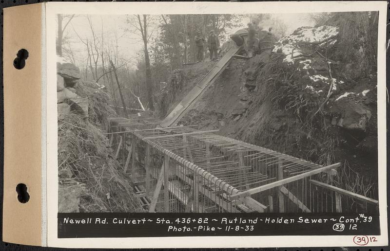 Contract No. 39, Trunk Line Sewer, Rutland, Holden, Newell Rd. culvert
