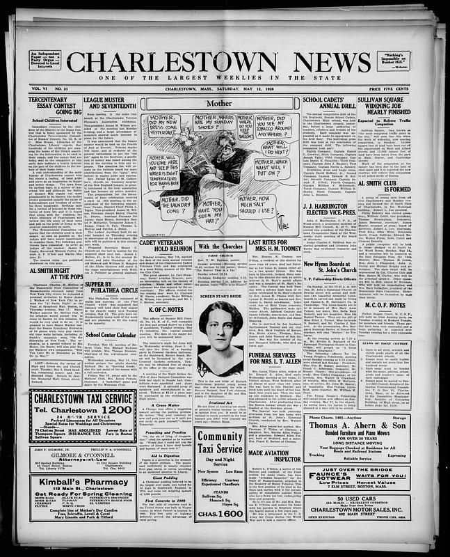 The Charlestown News May 12 1928 Digital Commonwealth