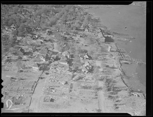 Aerial photos of aftermath of Hurricane of 38