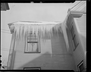 Icicles on houses