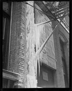Icicles on houses