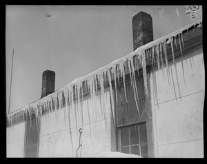 Icicles on houses