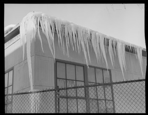 Icicles on houses