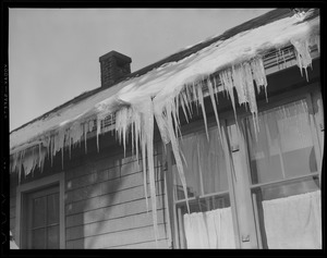 Icicles on houses