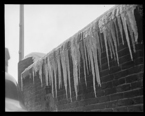 Icicles on houses