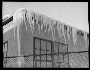 Icicles on houses