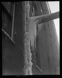 Icicles on houses