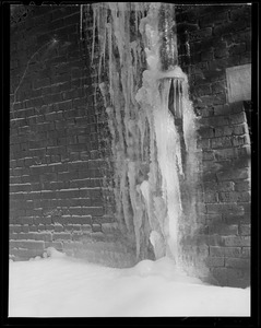 Icicles on houses