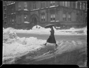 Snowstorm scenes