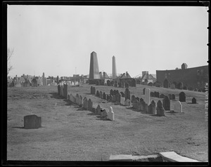 Cemetery in Charlestown with John Harvard's grave