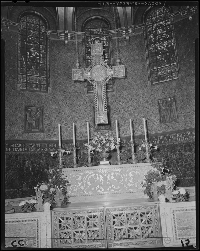 Cross in church