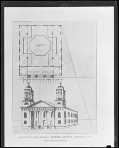Hollis St. Church architectural drawing