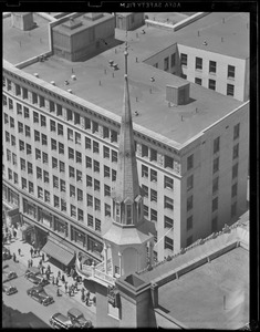 Steeple of the Old South Meeting House from the new post office