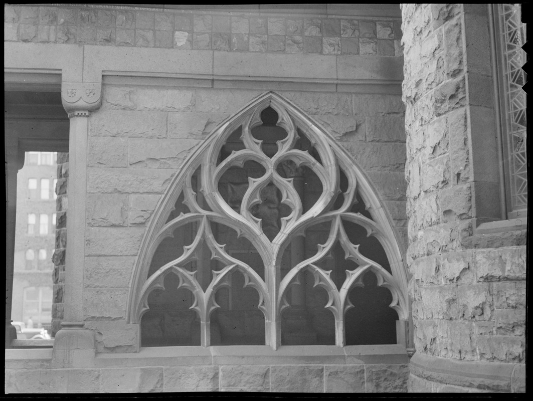 Tracery taken from St. Botolph's Church in Boston, England on Trinity Church