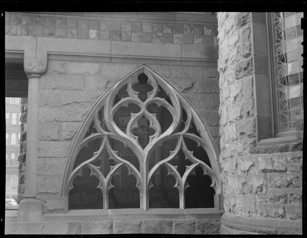 Tracery taken from St. Botolph's Church in Boston, England on Trinity Church