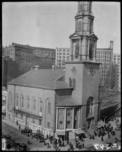 Bird's eye view of Park Street Church