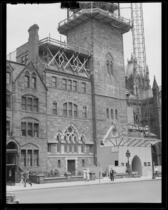 New Old South Church during construction of tower