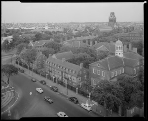 Bird's eye view of Harvard campus